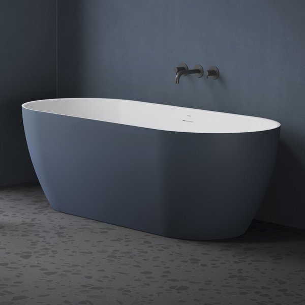 Ванна FREEDOM O TEC отдельностоящая 1700 х 770 СИНЯЯ (слив-перелив - БЕЛЫЙ)