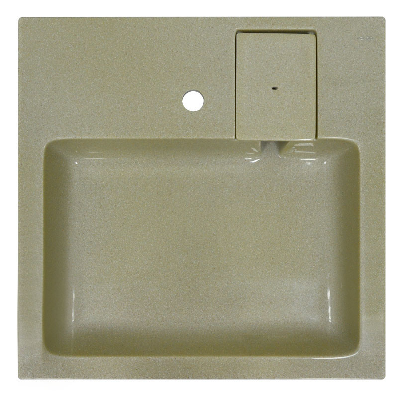 Раковина подвесная Azario Monako 600х600х85 литьевой мрамор, бежевая (CS00079880) в магазинах СантехГид