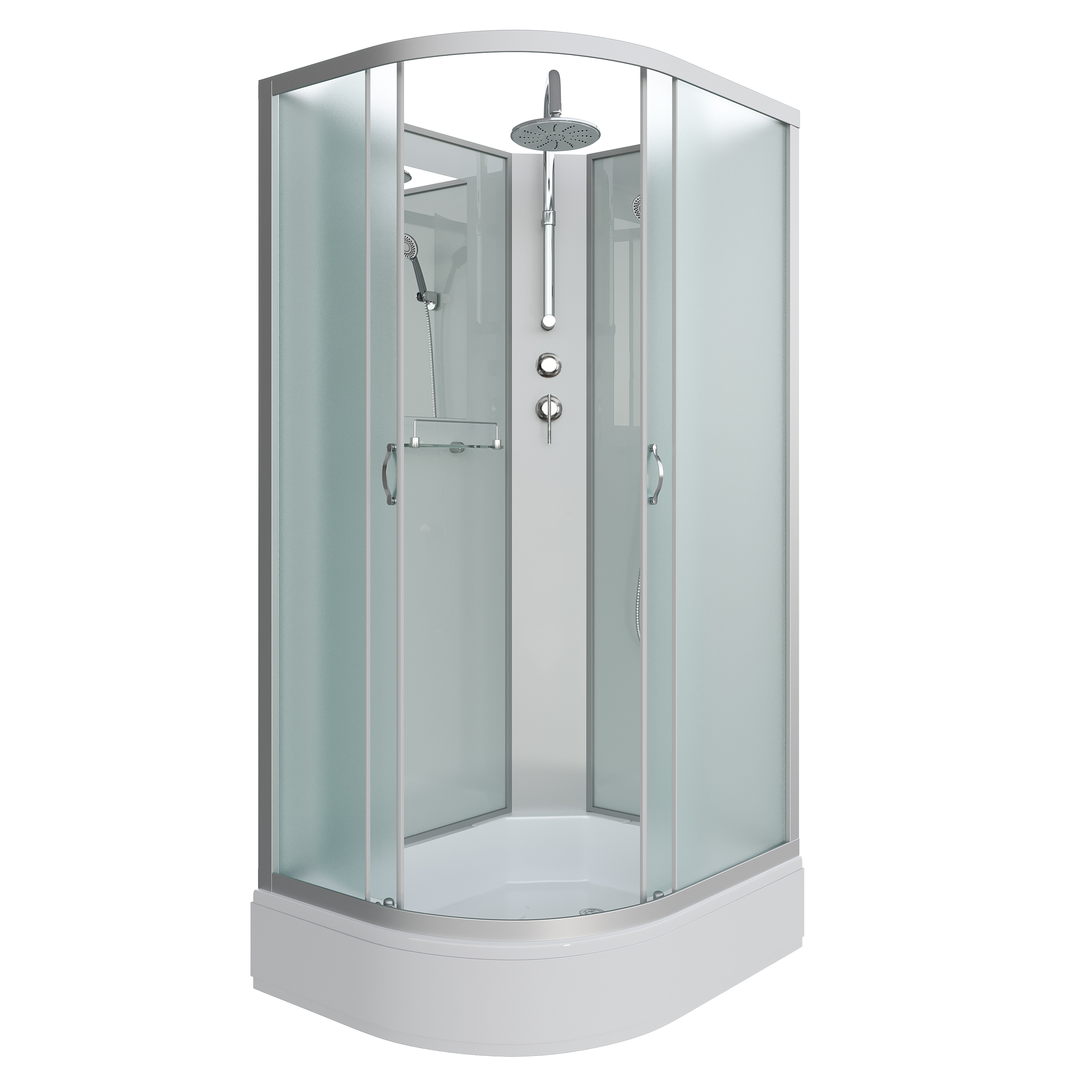 Душевая кабина Niagara Classic NG-33084-14RBKT (100х80х210) средний поддон(26см),стекло матовое,4 места