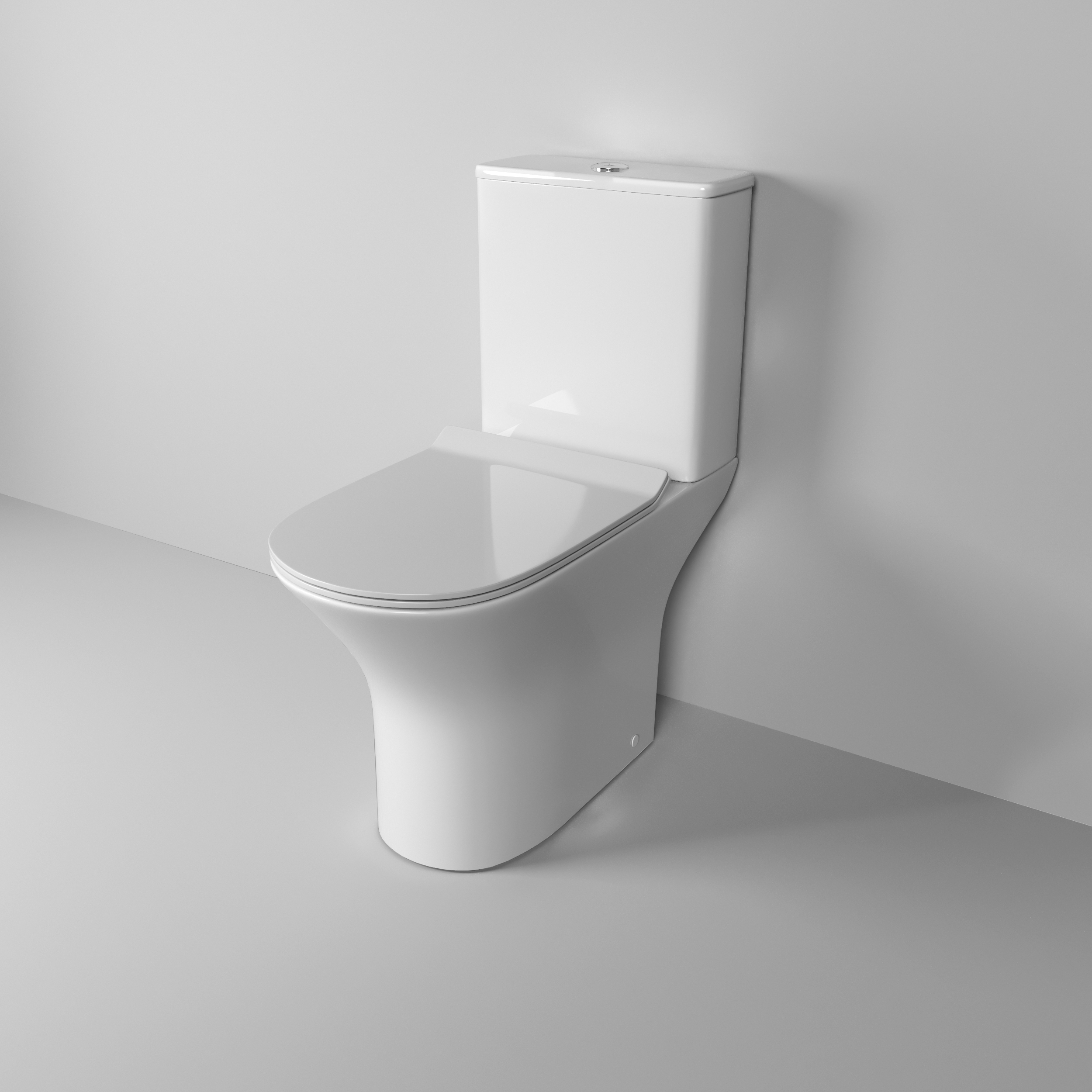 Унитаз напольный Grossman Classic (650х340х790) безободковый,белый с тонкой крышкой,микролифт, GR-4465S