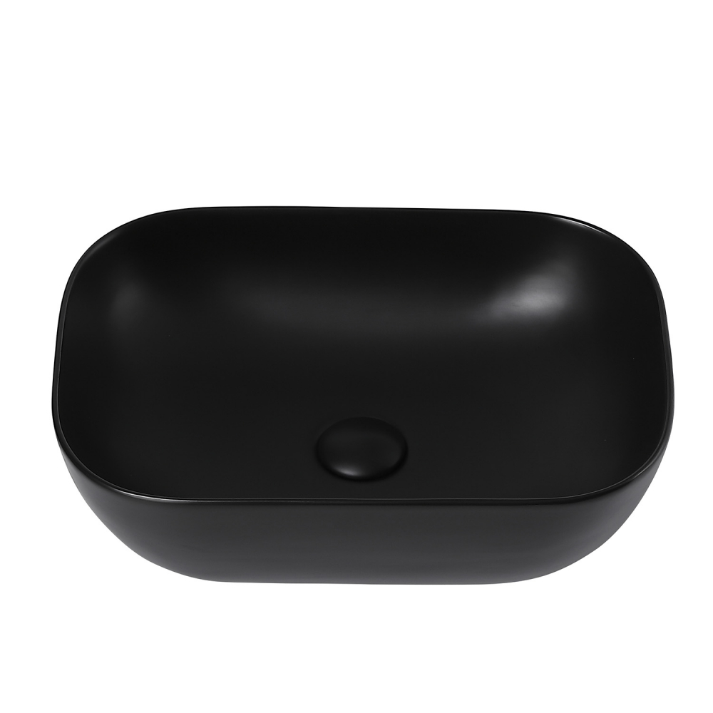 Раковина накладная ABBER Rechteck AC2200MB черная матовая в магазинах СантехГид
