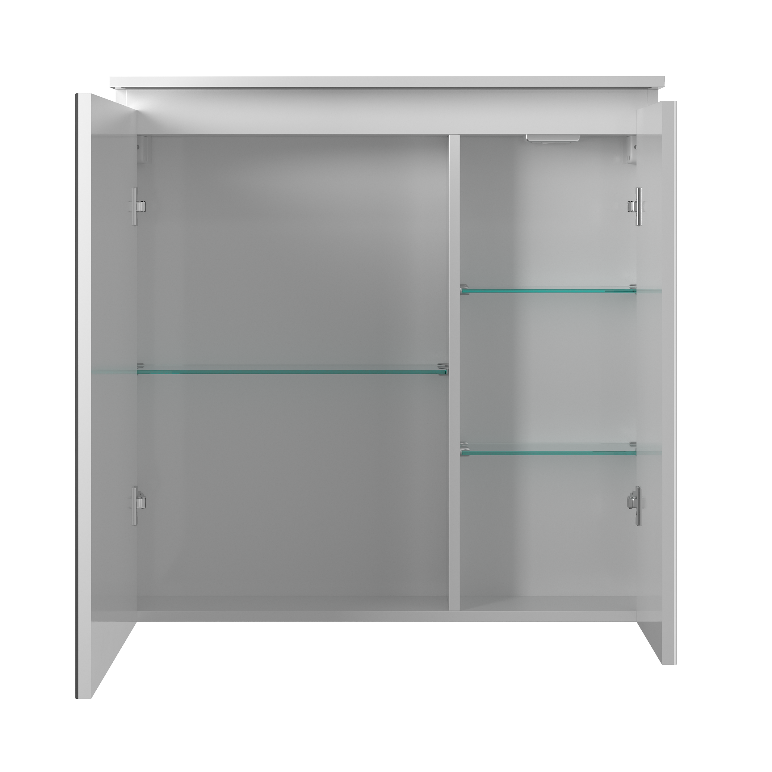 Зеркальный шкаф Briz Сити 80 см, белый глянец