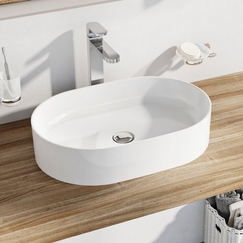 Умывальник накладной керамический Ravak Ceramic Slim-O XJX01155001 в магазинах СантехГид