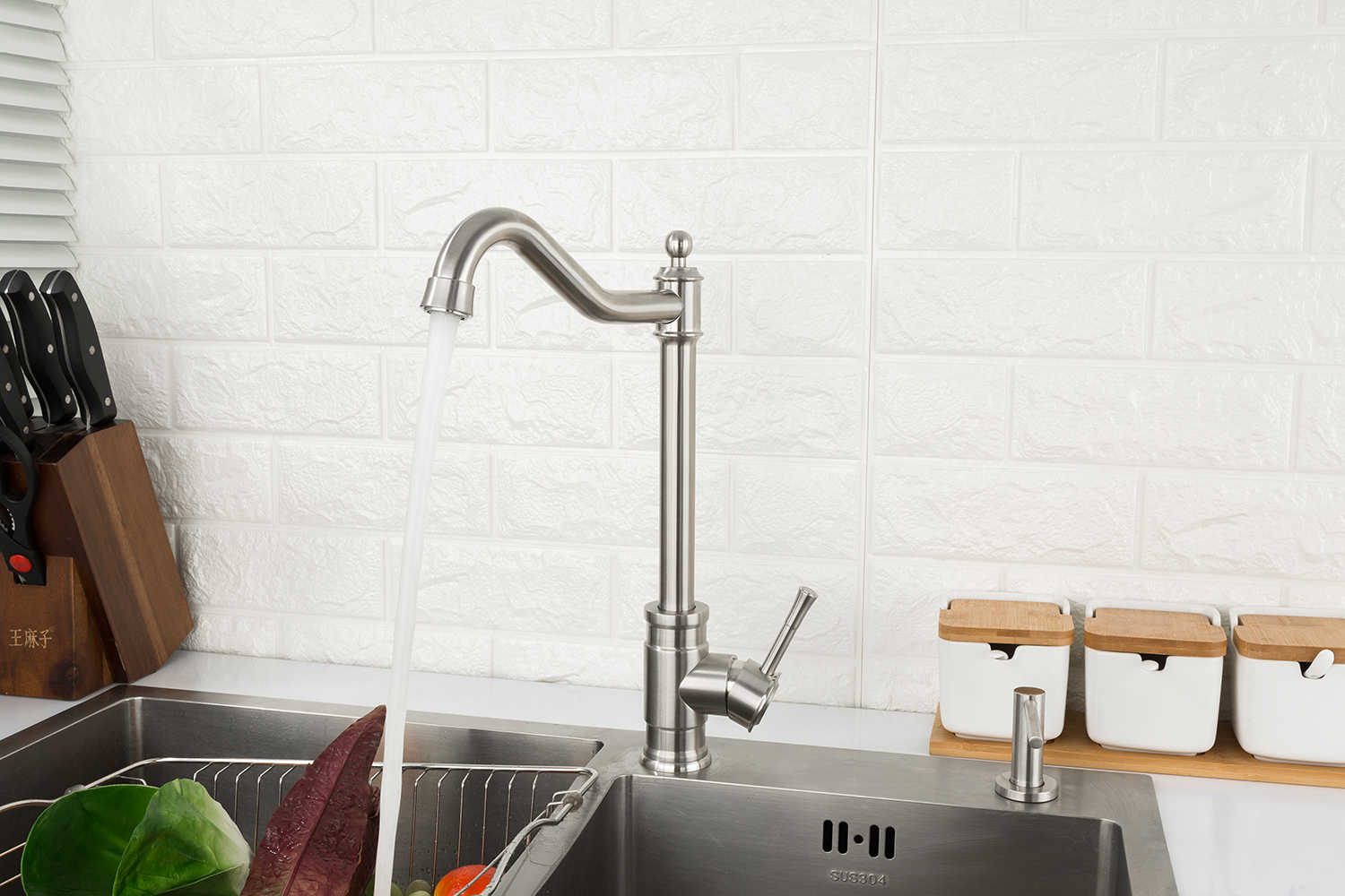 Смеситель для кухни нержавеющая сталь FRAP F41899-4 