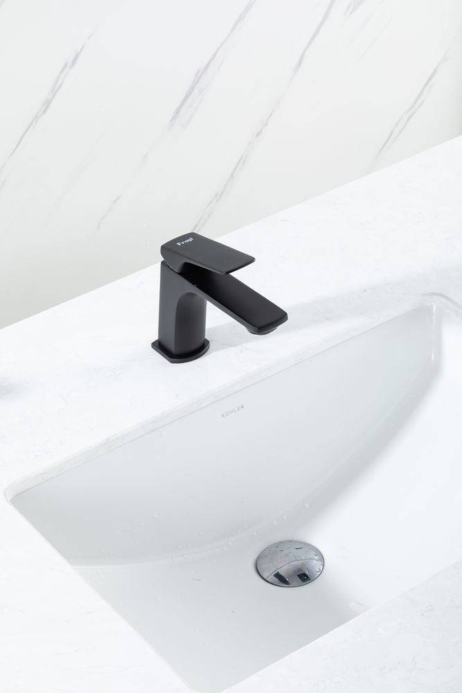 Смеситель для раковины черный FRAP F1087-6