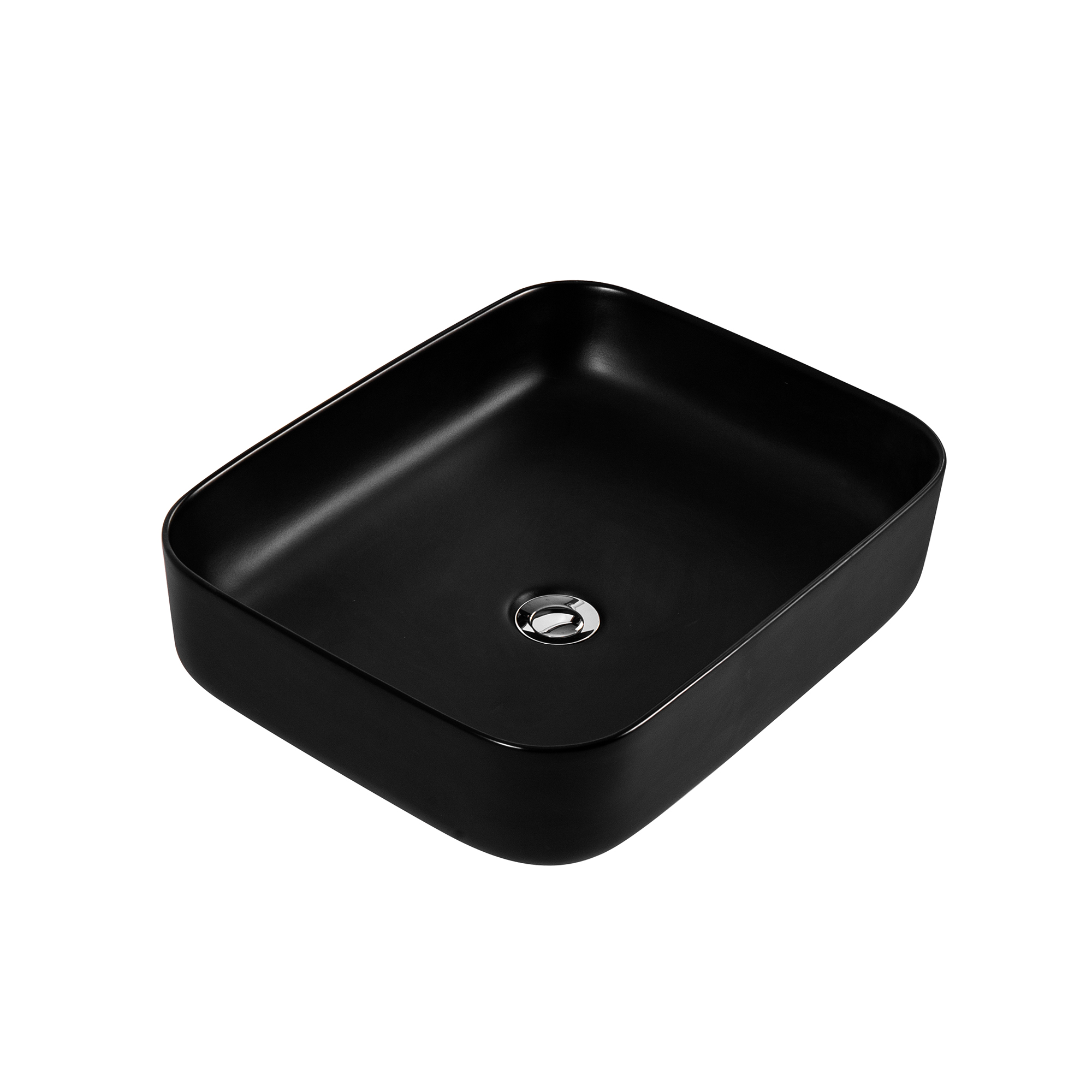Раковина накладная для установки на столешницу AQUATEK ВЕГА 500*390*130, матовый черный AQ5515-MB в магазинах СантехГид