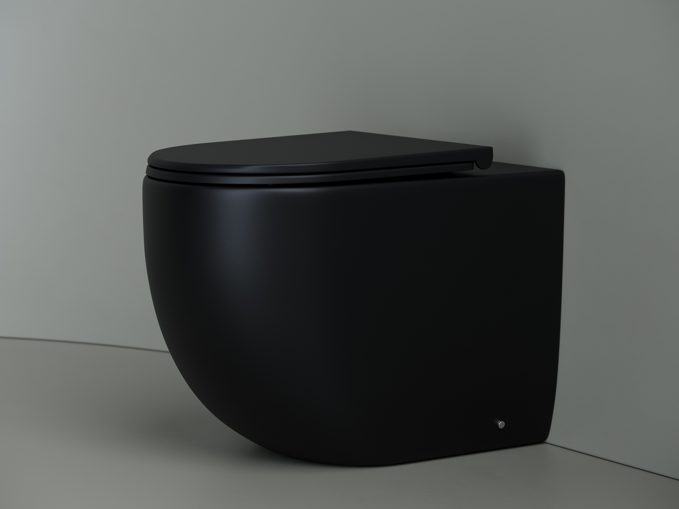 Унитаз напольный пристенный соло Metropol Rimless, глубокий смыв, горизонтальный (универсальный) вып