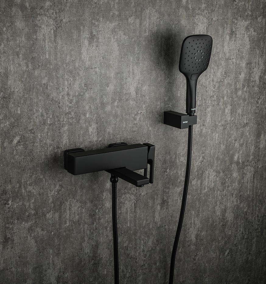 Смеситель для ванны черный GAPPO G3217-6