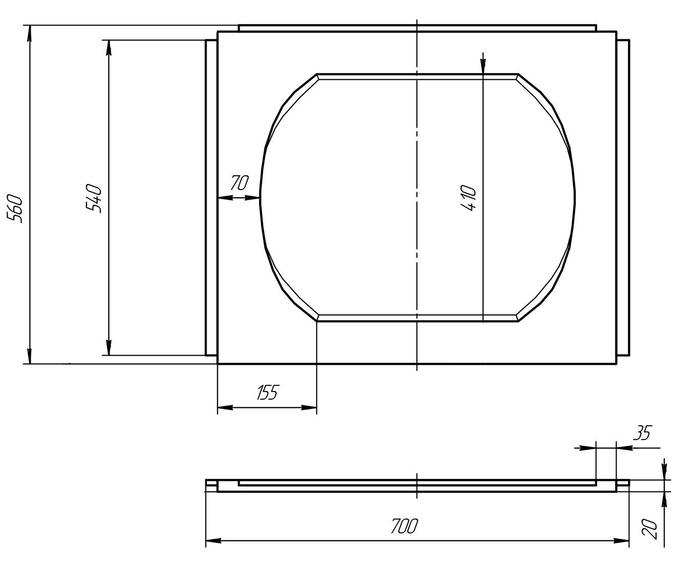 Панель боковая "70"