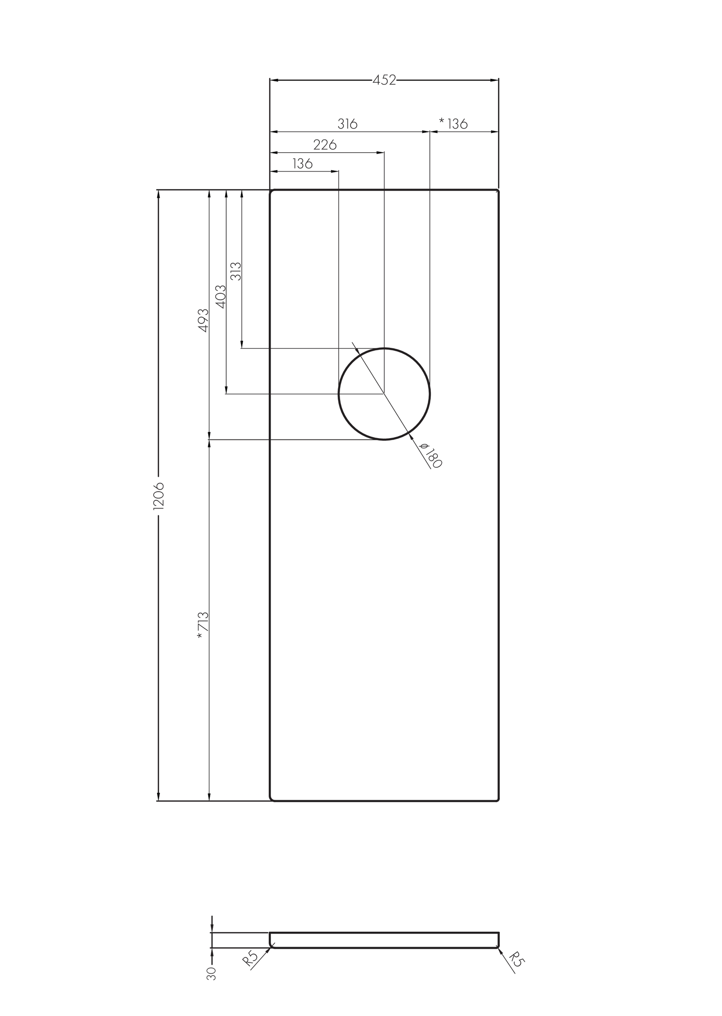 Столешница под раковину AQUATON Брук 120 (80+40) смещенное отверстие под раковину, белый, 1A204505BC010