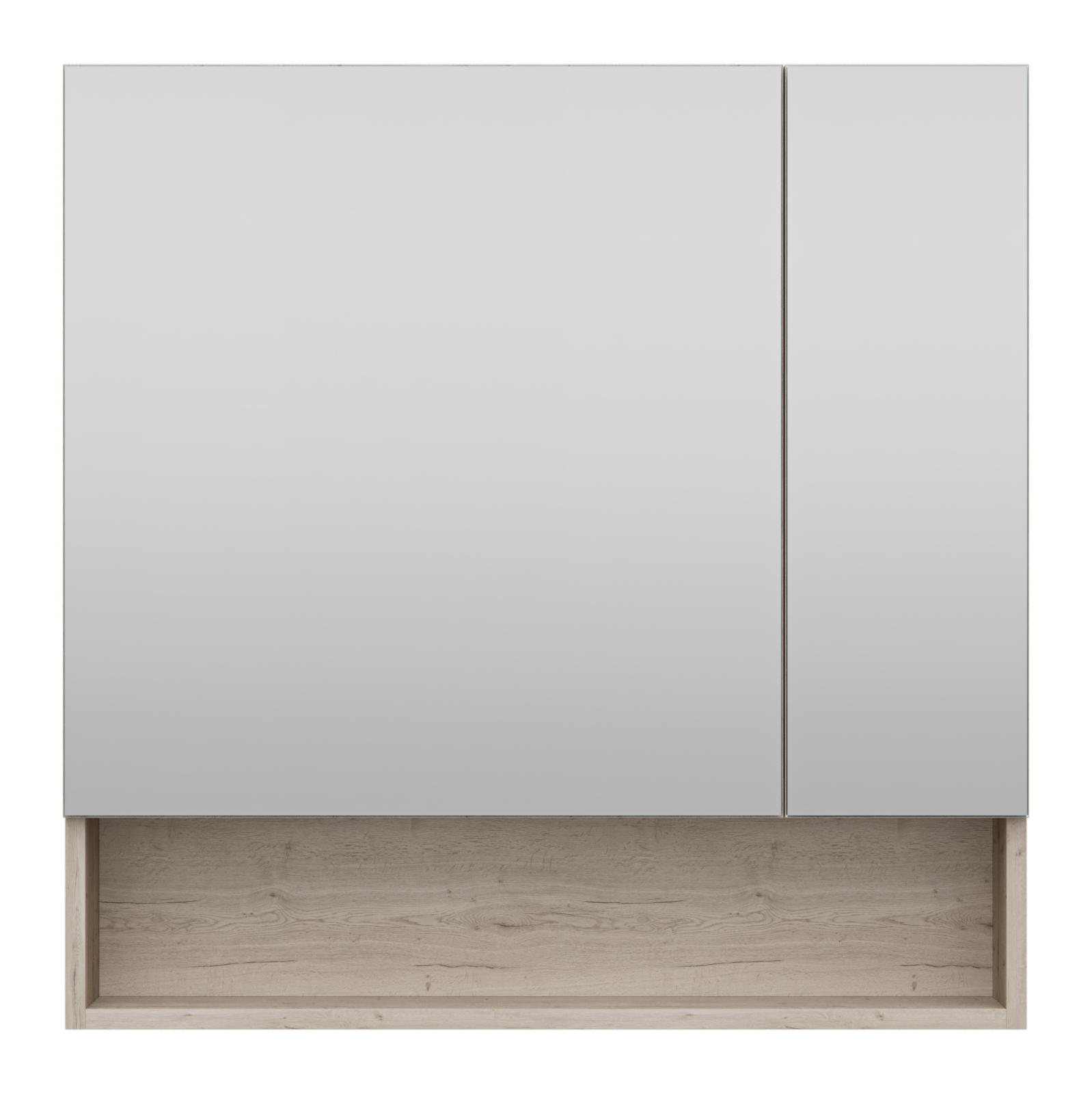 Зеркало-шкаф Дунай - 75 с полочкой