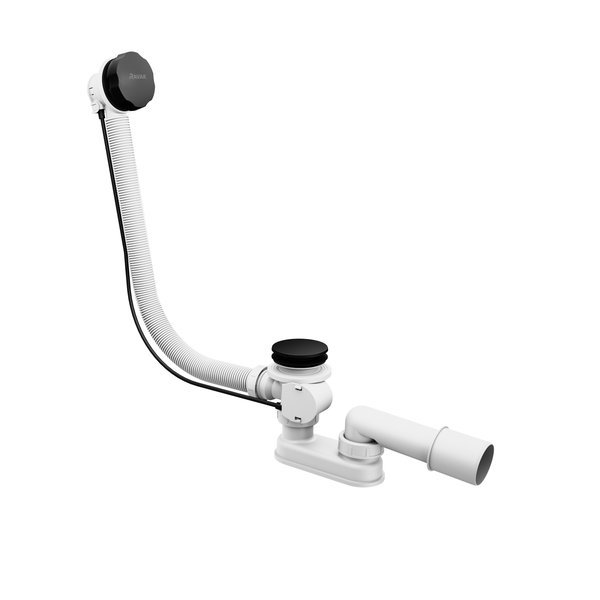 Сточный комплект для ванн 800 (FORMY, CITY) ЧЕРНЫЙ МАТОВЫЙ