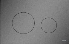 Панель смыва для унитаза Tece LOOP оружейная сталь