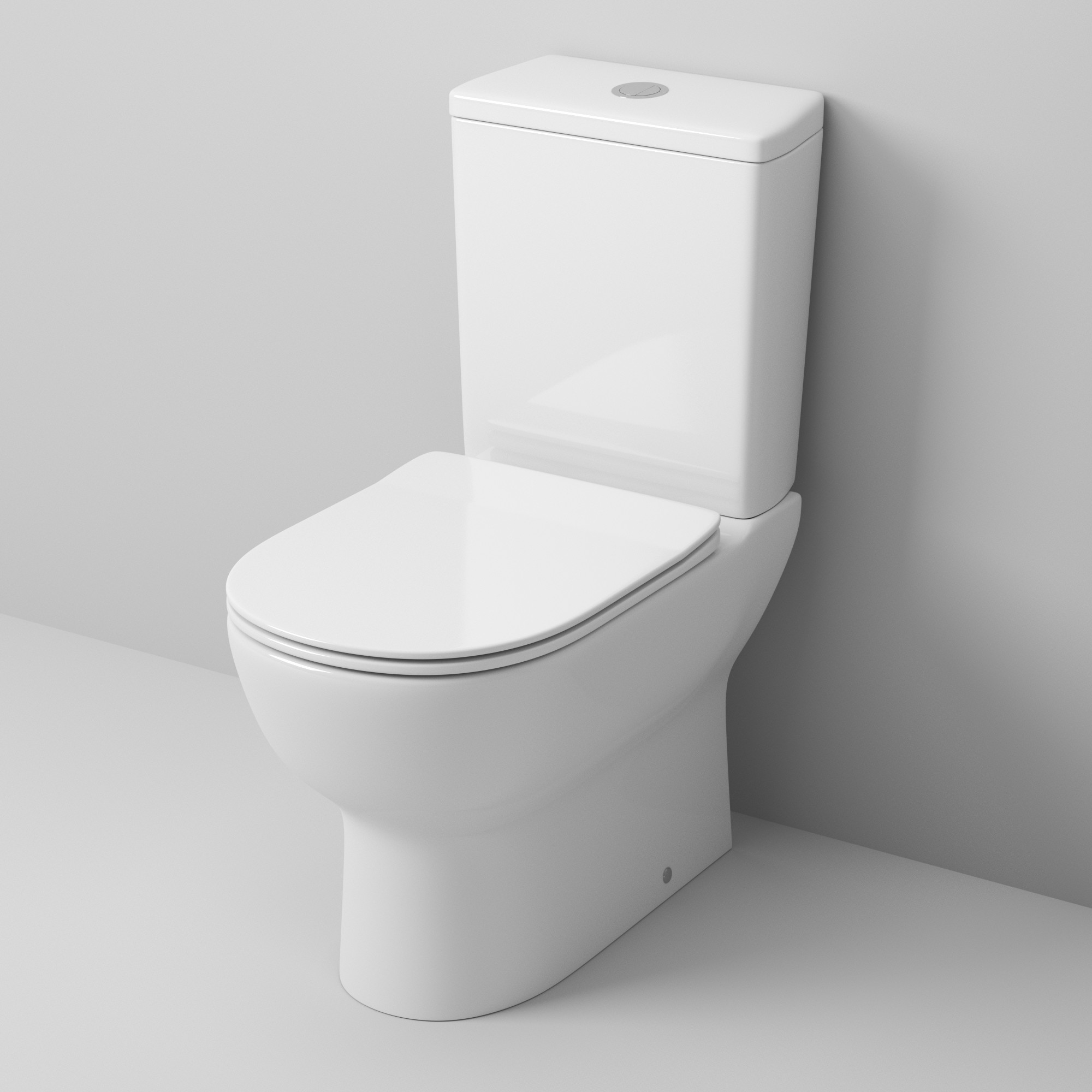 Унитаз напольный Grossman (640х360х830) безободковый,белый с тонкой крышкой,микролифт GR-4448S