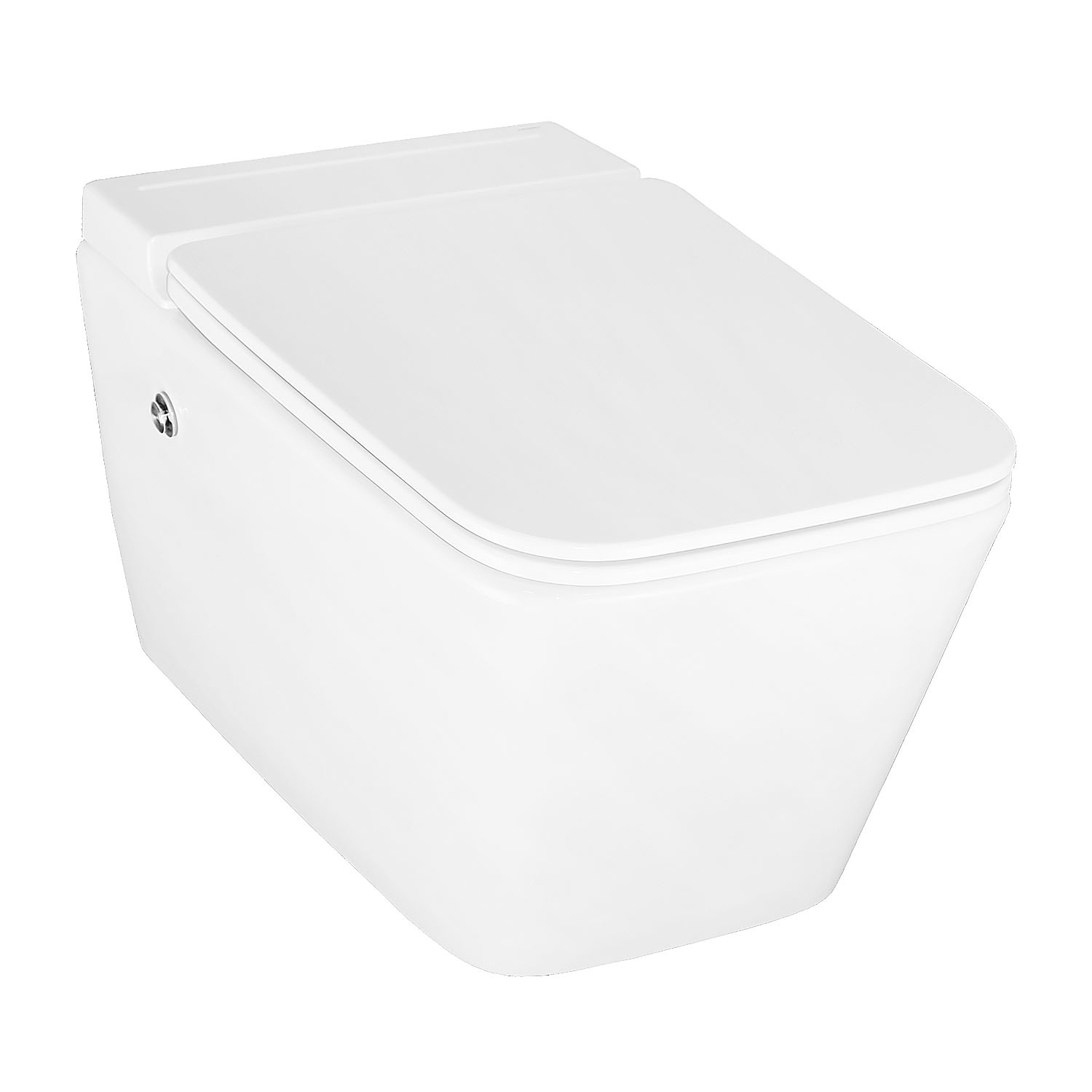 Унитаз импульсный Azario 360х590х380 подвесной, квадратный, быстросъемное сиденье микролифт, монтажная рама в комплекте () AZ-101C