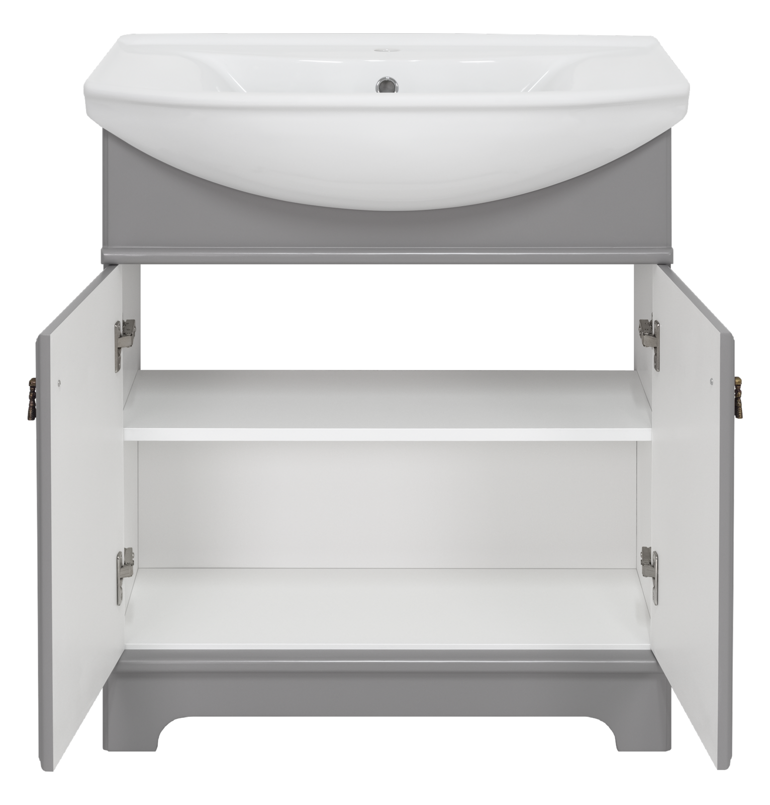 Тумба под раковину Misty Лувр 65 (серый)