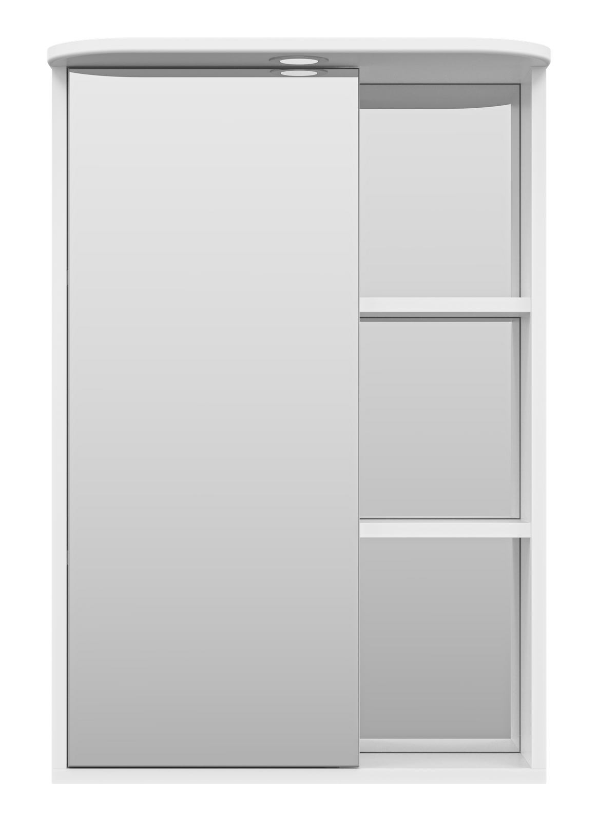 Зеркало-шкаф Венера - 55 лев. со светом белое