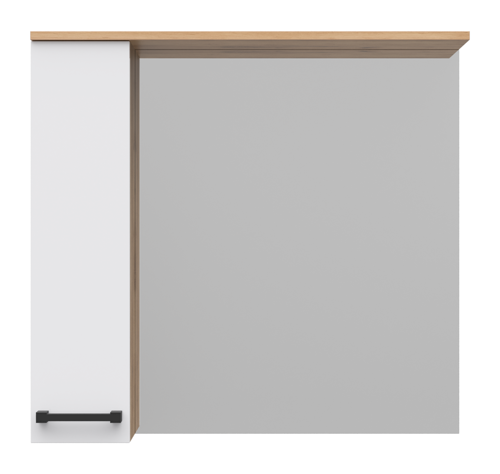 Зеркало Крафт - 80 с 1 шкаф. левый Misty