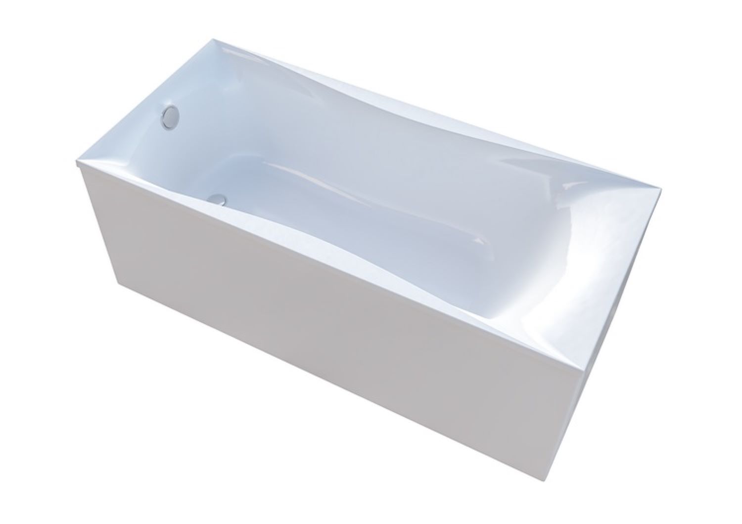 Ванна ВЕГА пустая, литой мрамор 1700х700