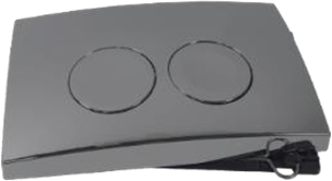 Кнопка смыва Geberit Delta 21 оружейная сталь матовая 115.125.GMG