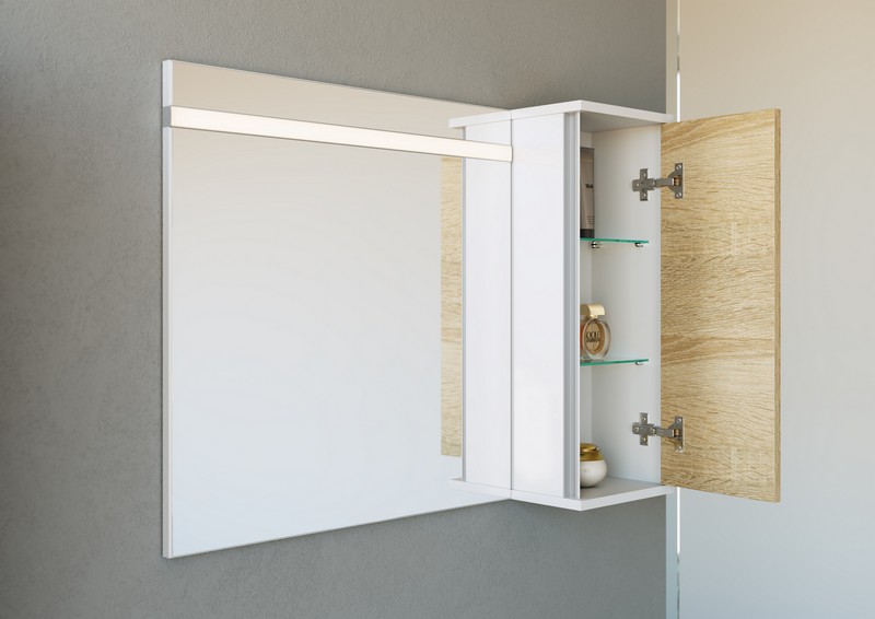 "Майами" Панель с зеркалом и подсветкой, , ТМ «AQWELLA» Mai.02.07 