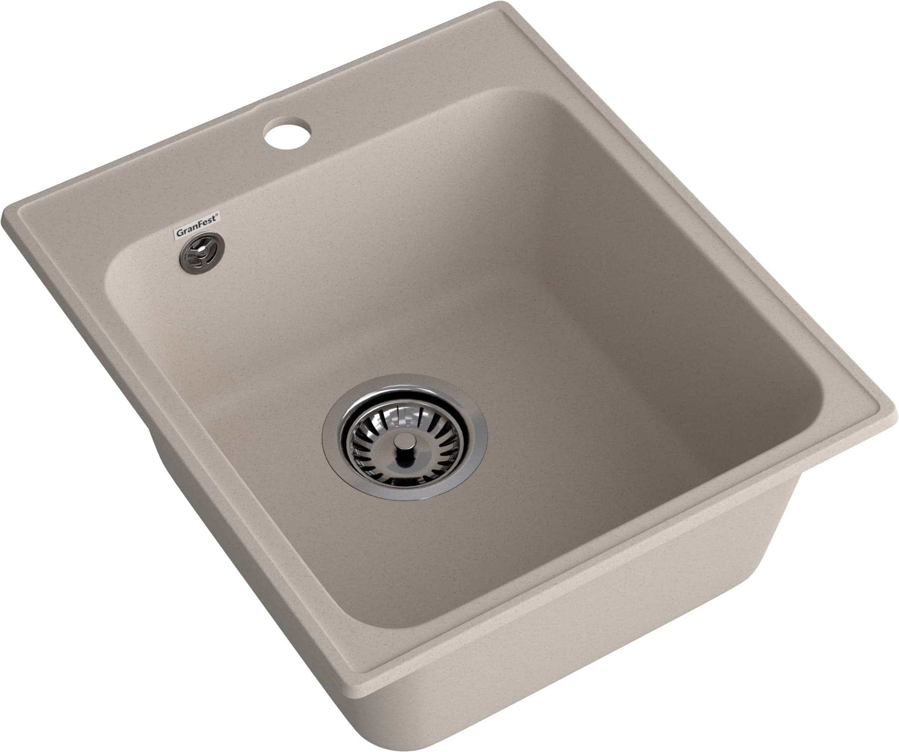 GranFest QUARZ (ECO-17) Мойка  1-чаш. 420*480 (песок)