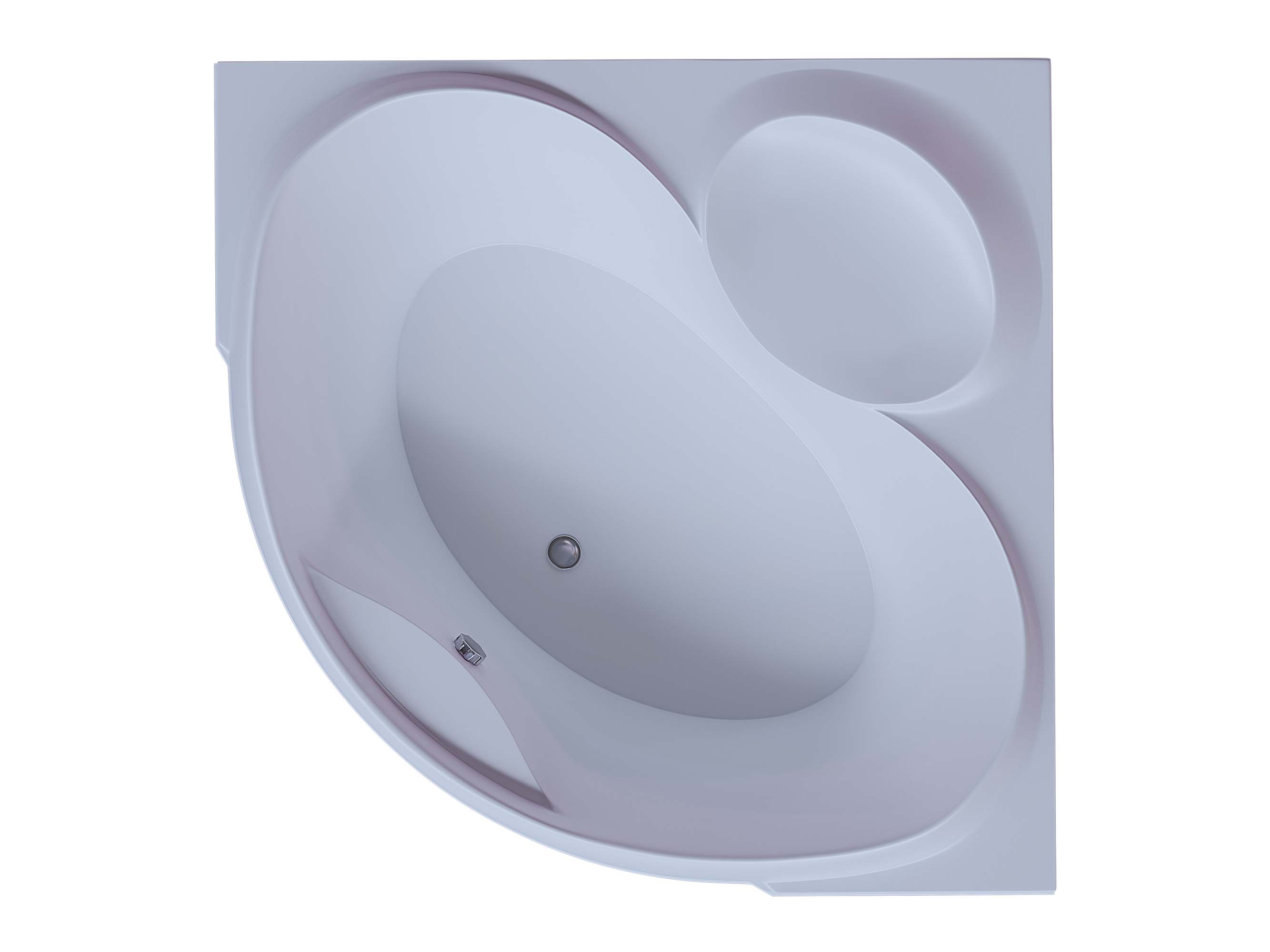 Ванна акриловая угловая Aquatek Эпсилон 150х150 (вклеенный каркас)