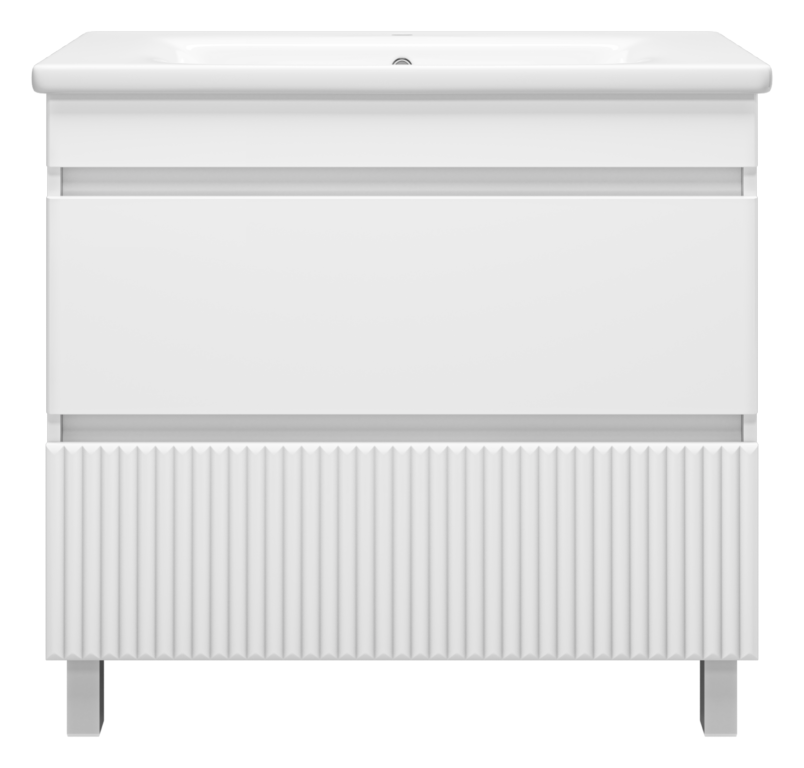 Мира - 90 Тумба напольная с 2 ящ.эмаль + раковина