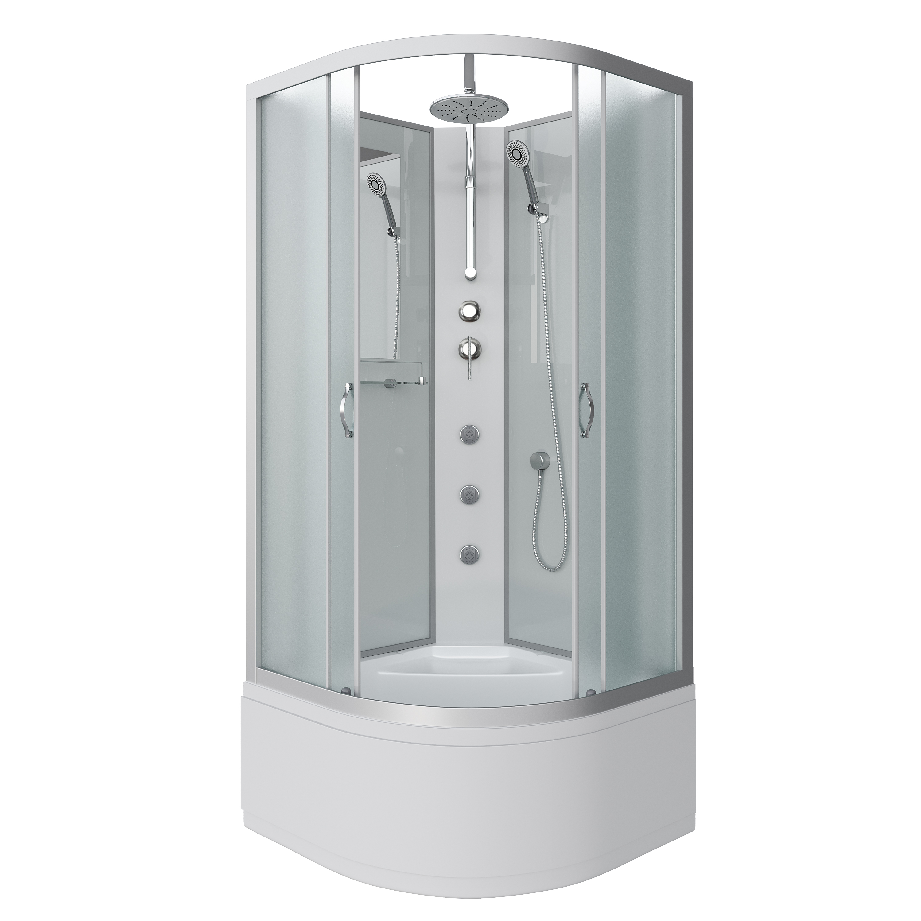 Душевая кабина Niagara Classic NG-2307-14BKTG (80х80х210) высокий поддон(40см),стекло матовое,4 места