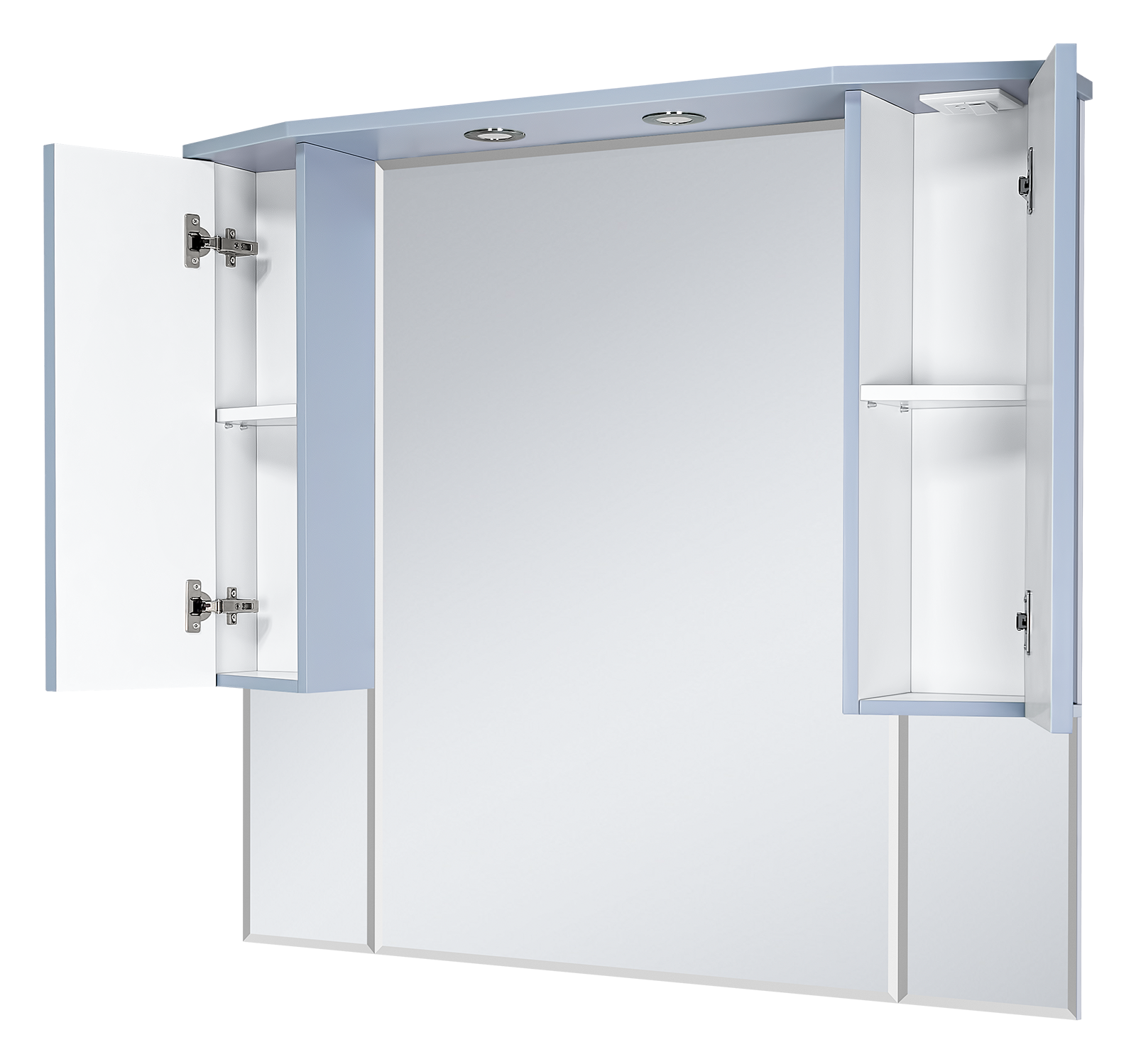 Зеркальный шкаф Misty Терра 110 (серый)