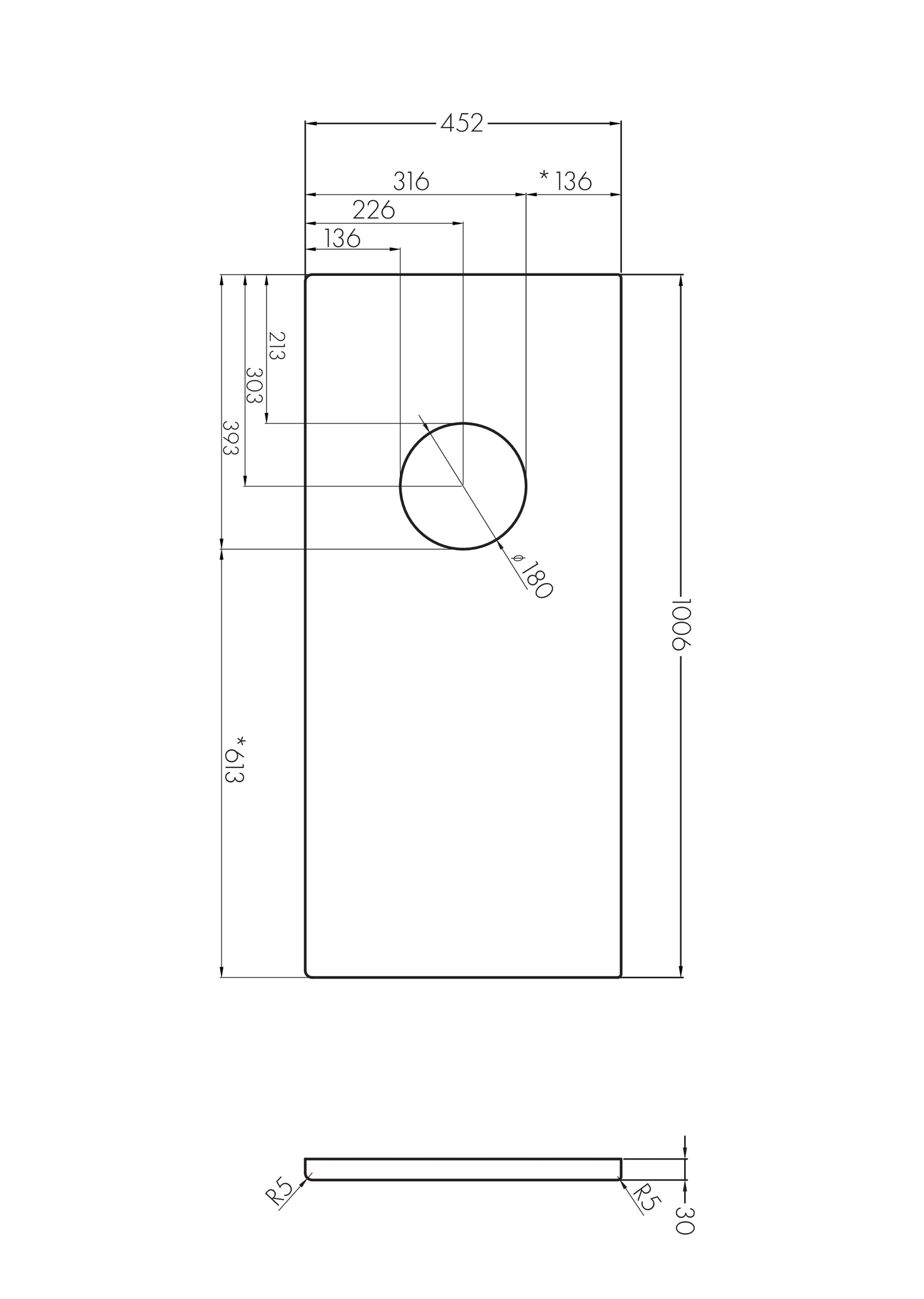 Столешница под раковину AQUATON Брук 100 (60+40) без отверстий, белый, 1A204405BC010