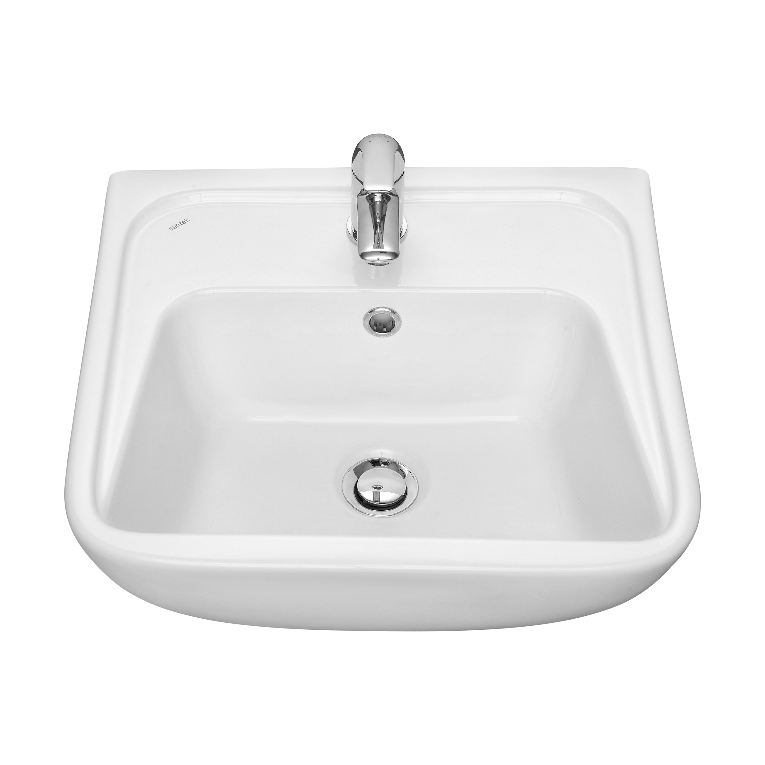 Раковина Santek Лонги 45 отверстие под смеситель 1WH501753 в магазинах СантехГид