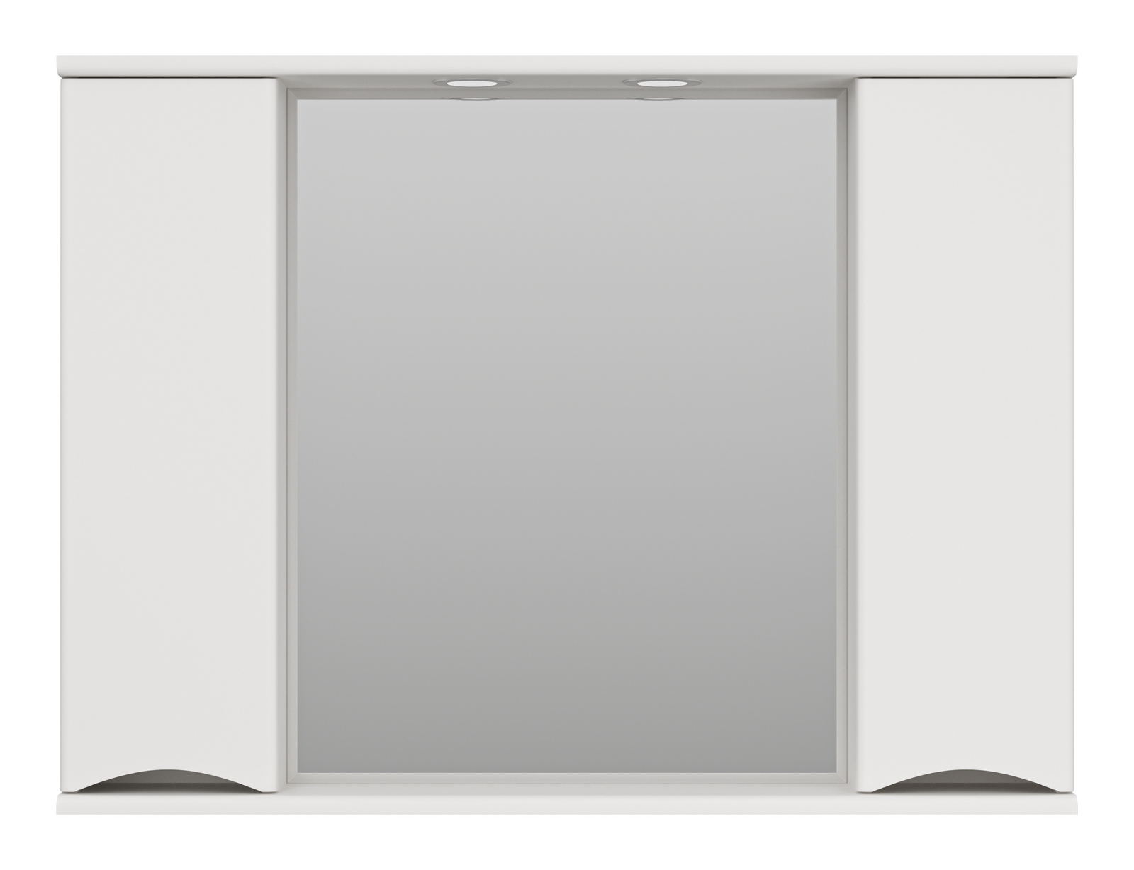 Зеркало Атлантик -100 с 2 шкаф. белый