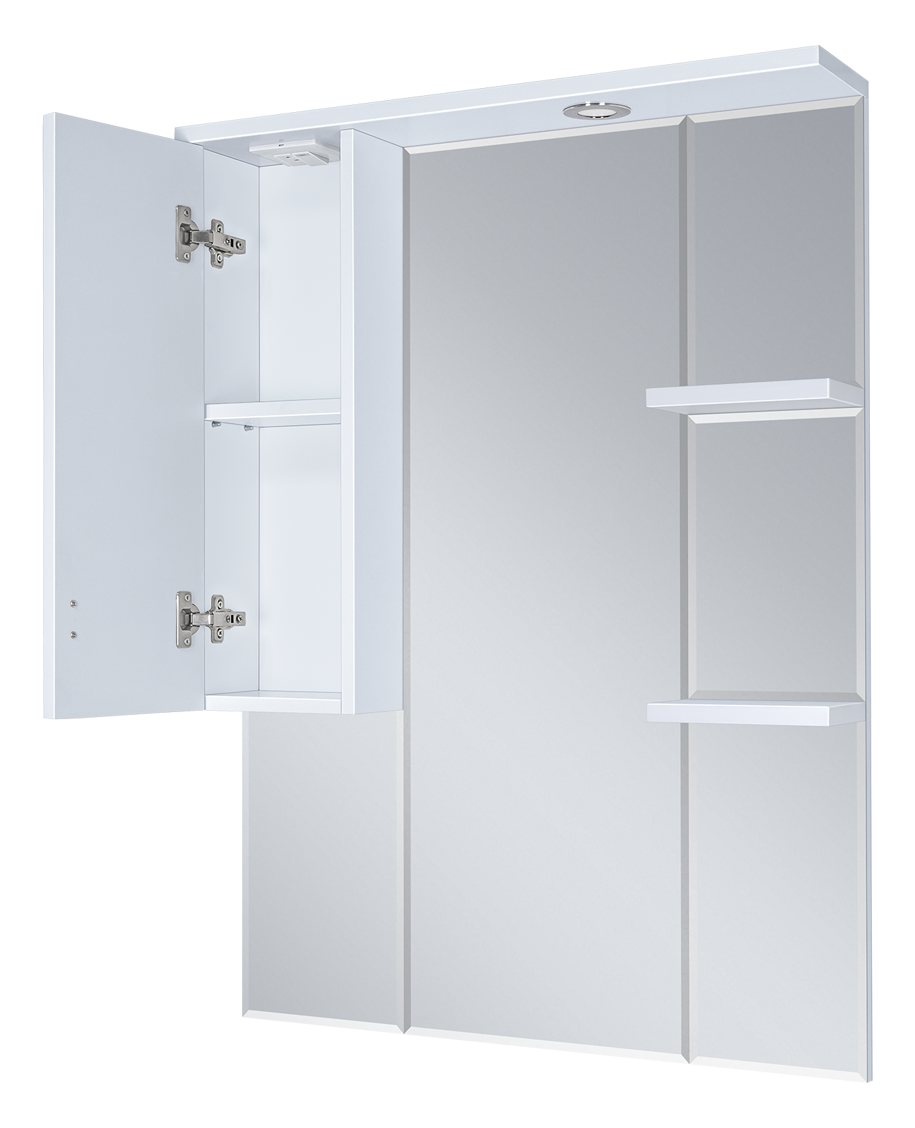 Зеркало-шкаф Дива - 75 со светом левое