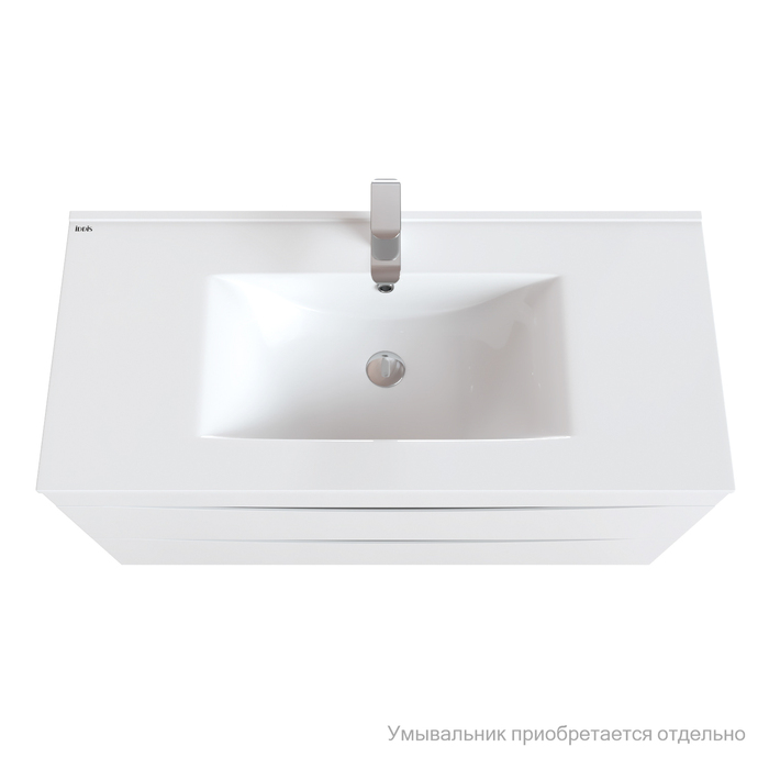 Тумба напольная, белая, 100 см, Cloud, IDDIS, CLO10WFi95. Подходит ум. 0131000i28