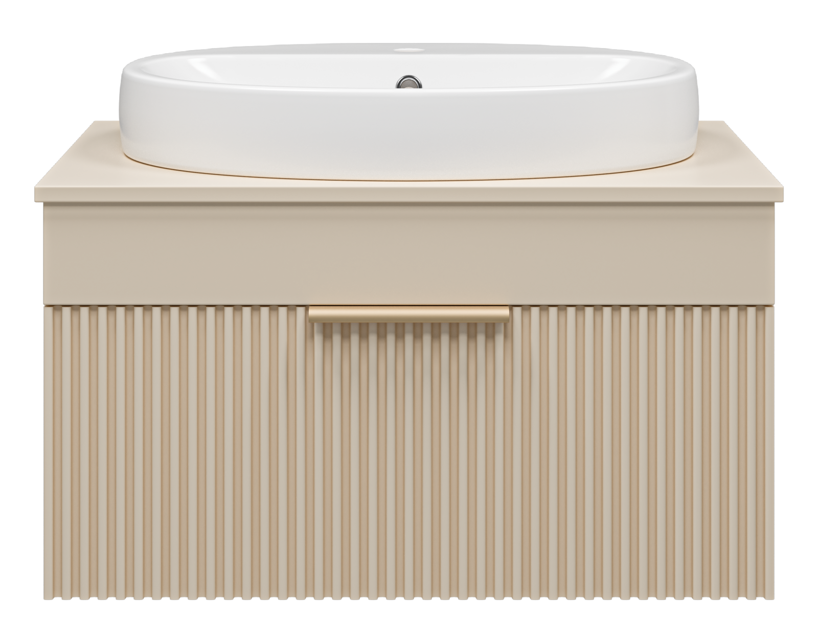Тумба под раковину Brevita Enfida 70 подвесная (бежевая)