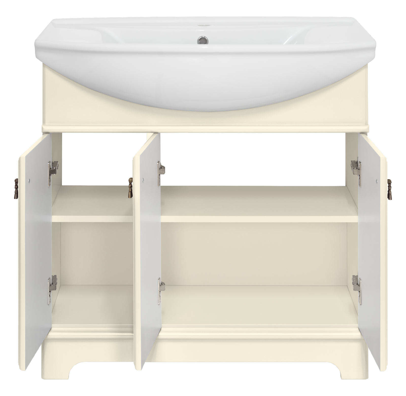 Тумба под раковину Misty Лувр 85 (слоновая кость)