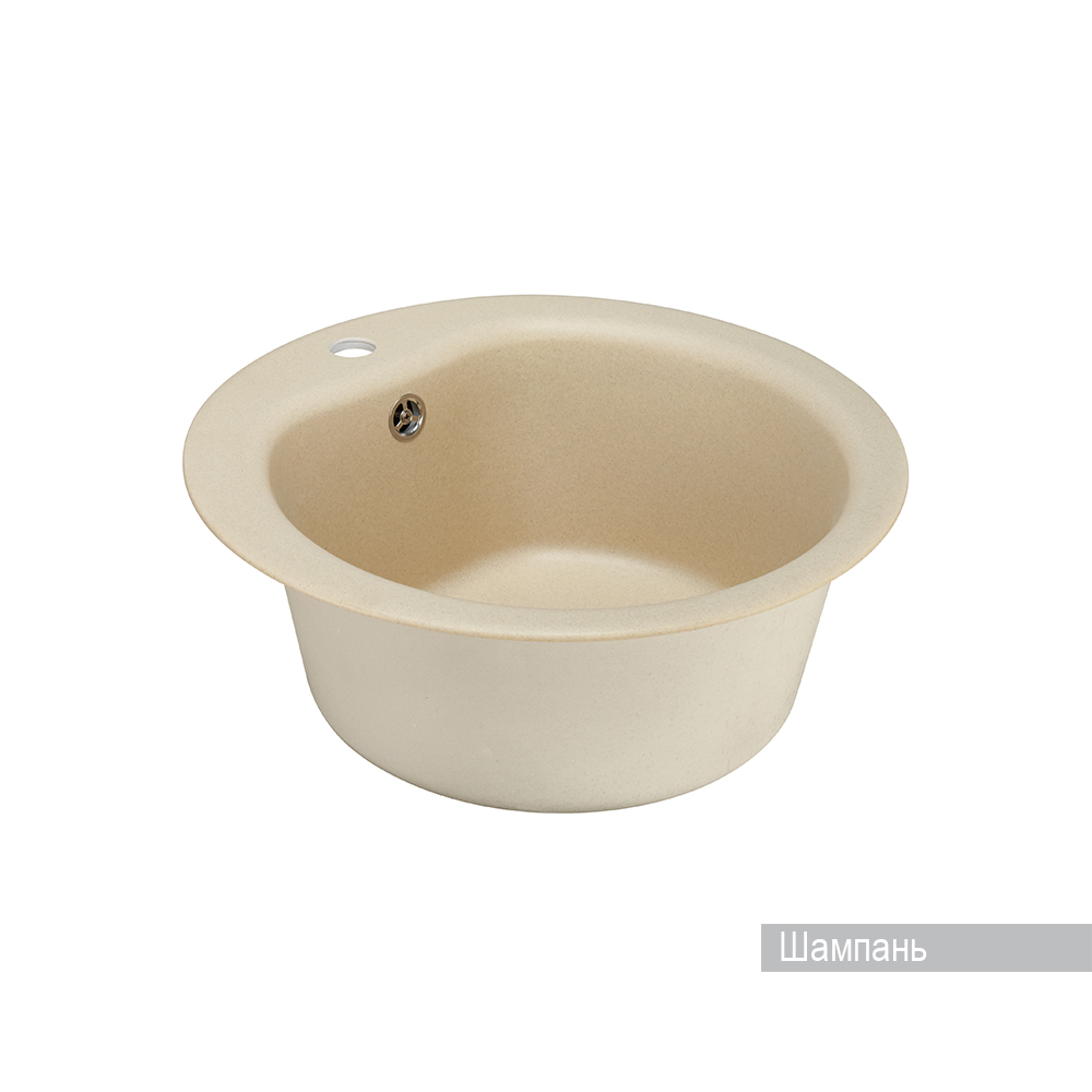 Мойка для кухни AQUATON Мида круглая шампань 1A712732MD290