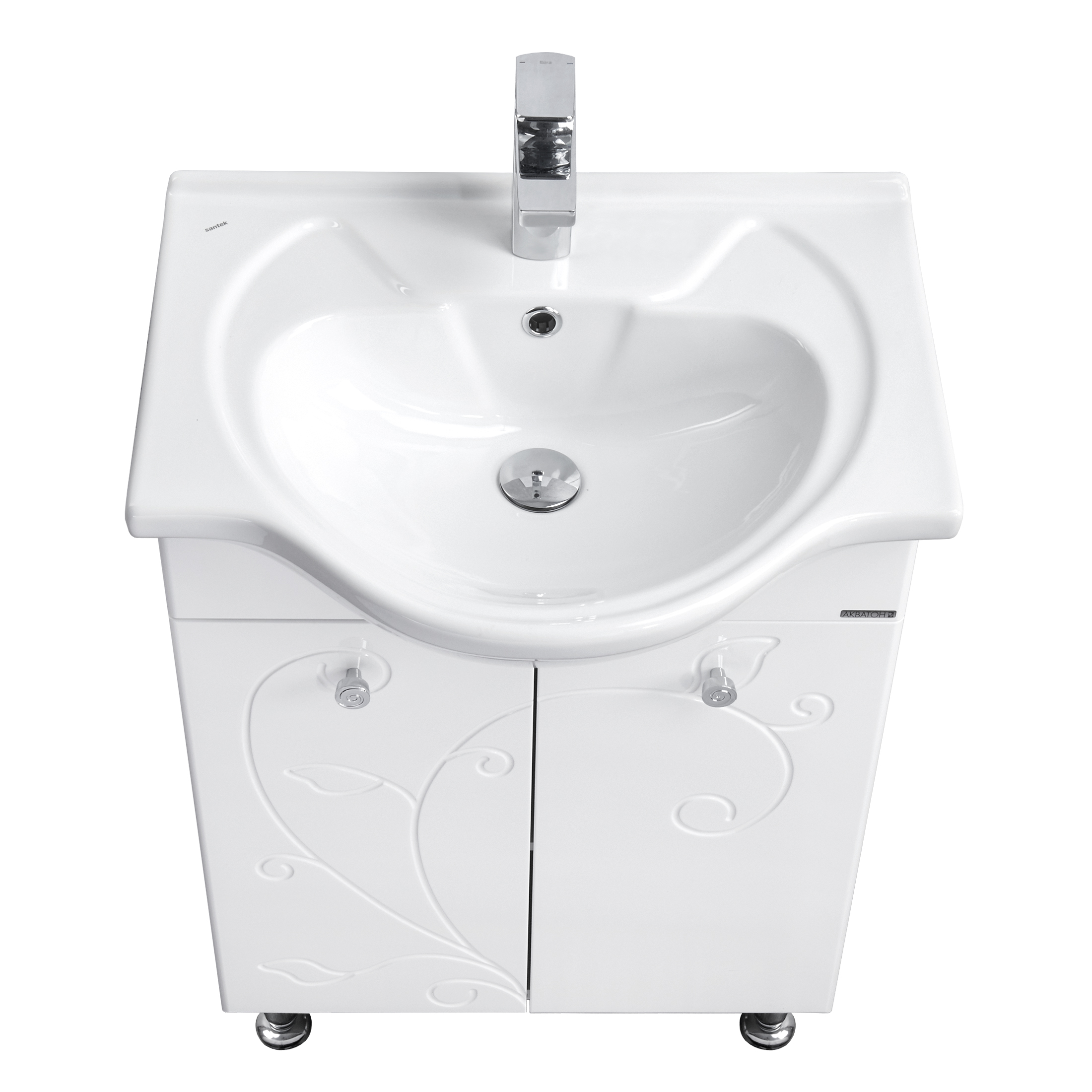 Тумба под раковину AQUATON Лиана 60 белый 1A163101LL010