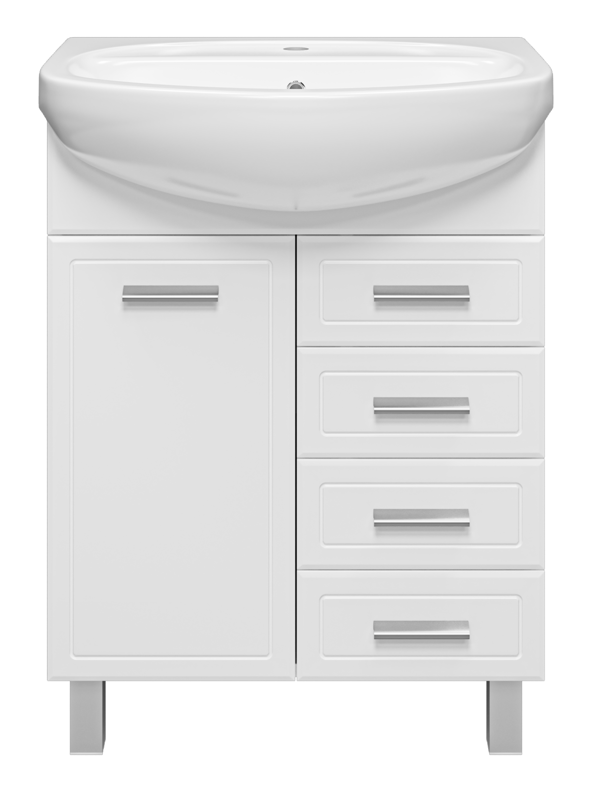 Тумба Стелла -65 с 4 ящ. Б/К вертик.