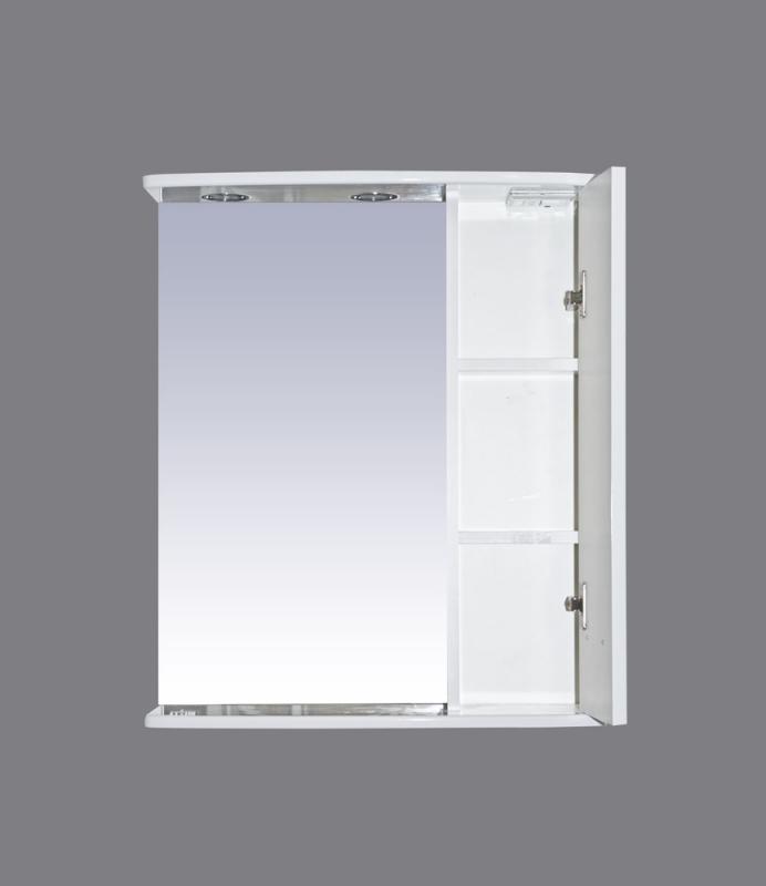 Зеркало-шкаф АСТРА -55 прав. (свет)