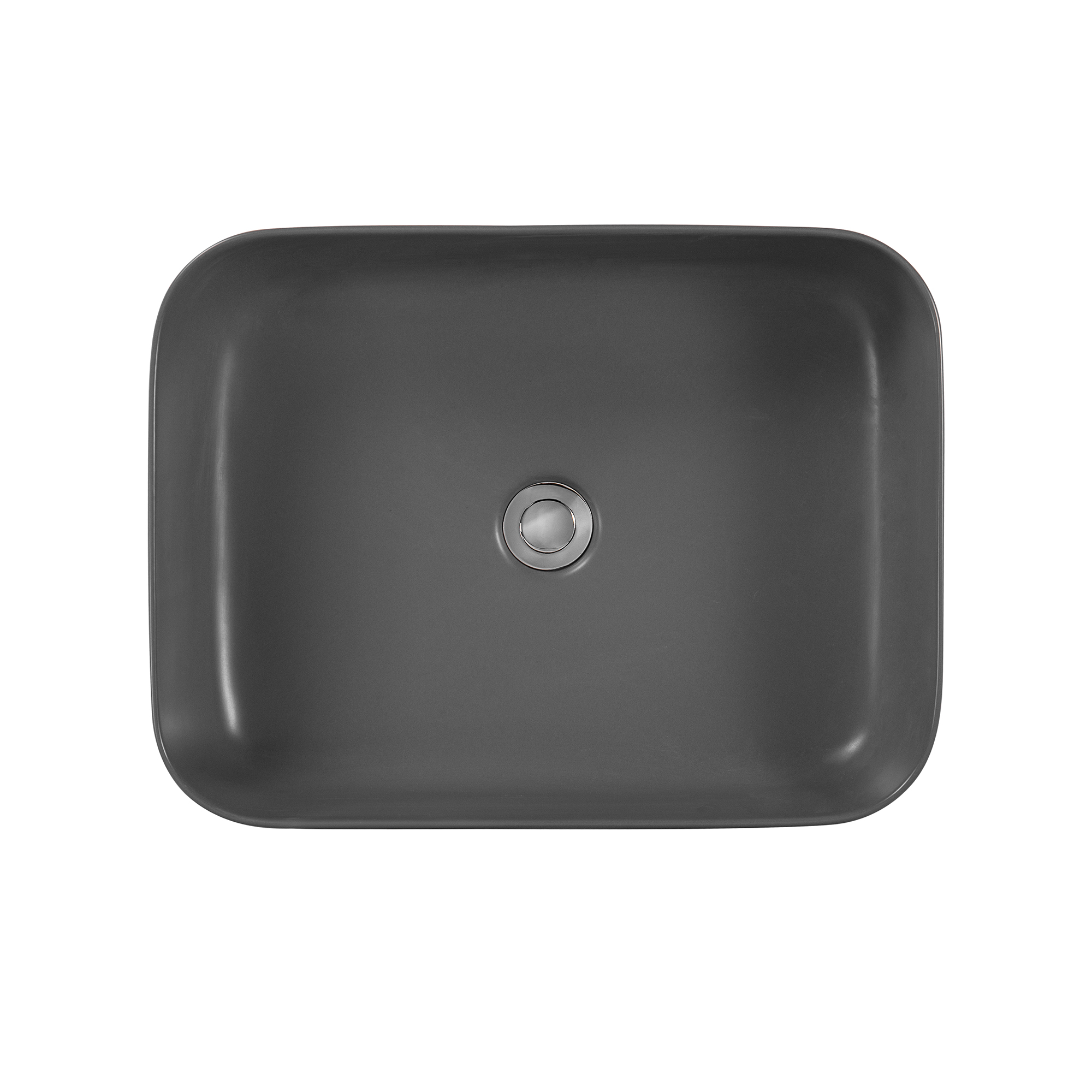 Раковина накладная для установки на столешницу AQUATEK ВЕГА  500*390*130, матовый серый AQ5515-MG в магазинах СантехГид