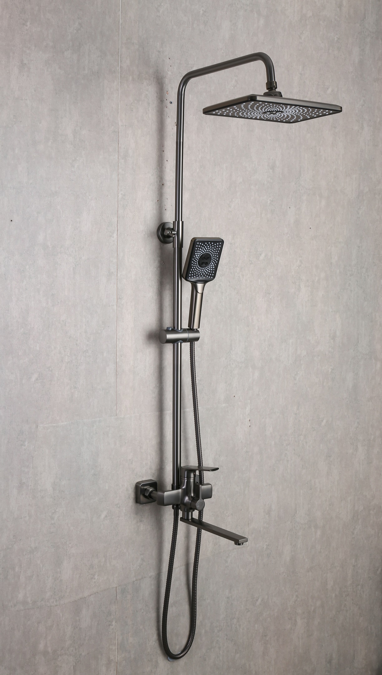 Душевая система оружейная сталь FRAP F2471-9