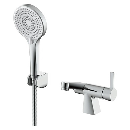 Смеситель с душевой лейкой Gappo , хром G1204