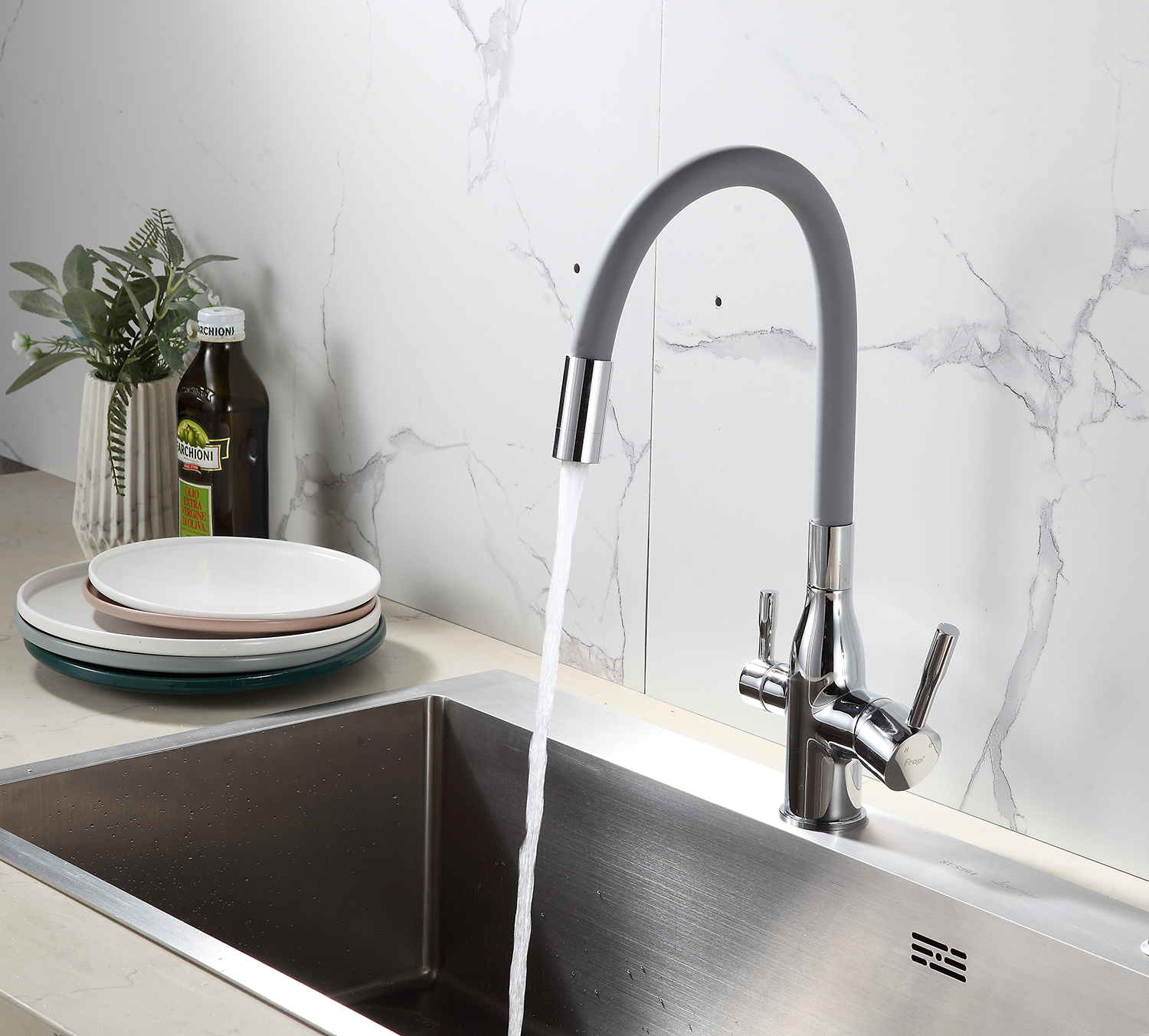 Смеситель для кухни хром FRAP F4396