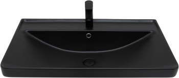 Раковина Aquanet Ирис 80 черная матовая