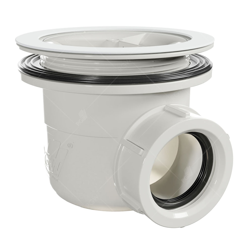 Сифон для душевых поддонов RGW S-010-1 Волна черный 90 мм