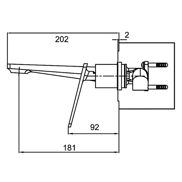 Смеситель для раковины высокий чёрный/хром FRAP F1057-22