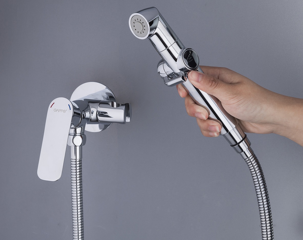 Встраиваемый гигиенический душ хром GAPPO G7248-1