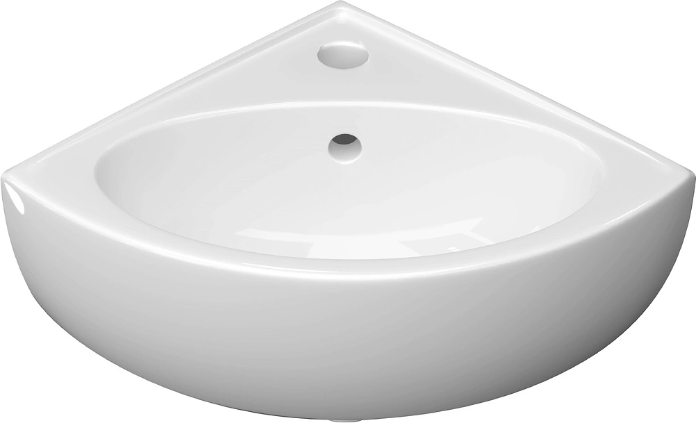 Раковина КЕРАМИН Лаго 45 угловой белый () 4810531138464 в магазинах СантехГид